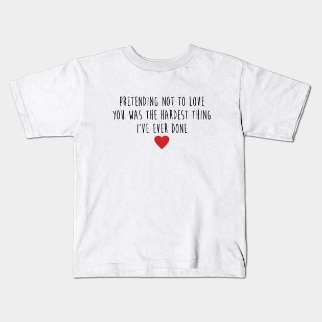 Toby, Pretty Little Liars - Pretending Not to Love you Kids T-Shirt by qpdesignco